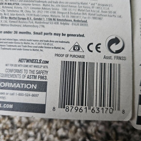 Hot Wheels 50th Anniversary Car Black Gold Full Set of 6 Error Bone Shaker - Picture 9 of 10